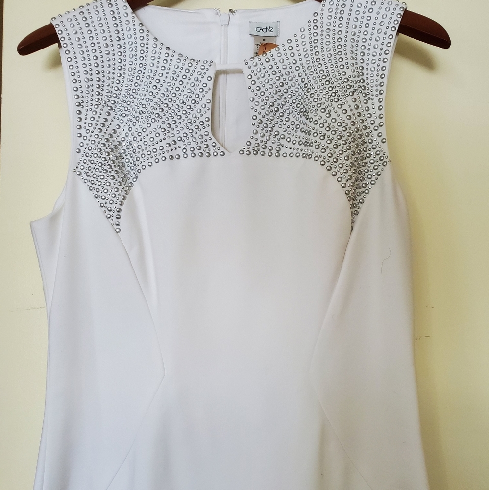 Cache white sheath dress